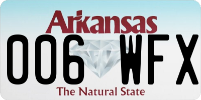 AR license plate 006WFX