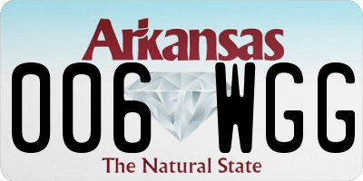 AR license plate 006WGG