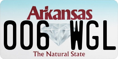 AR license plate 006WGL