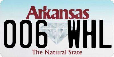 AR license plate 006WHL