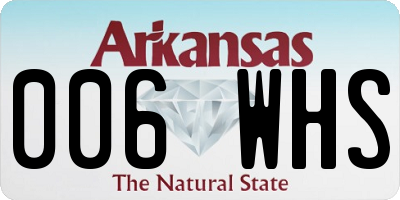 AR license plate 006WHS