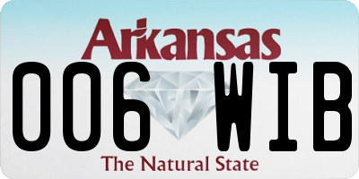 AR license plate 006WIB
