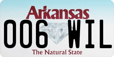 AR license plate 006WIL