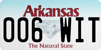 AR license plate 006WIT