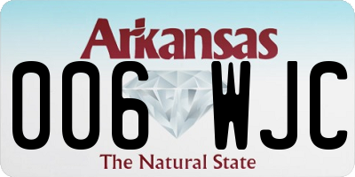 AR license plate 006WJC