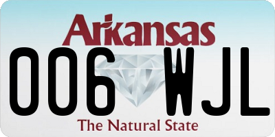 AR license plate 006WJL