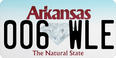 AR license plate 006WLE