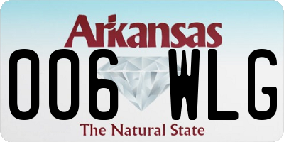 AR license plate 006WLG
