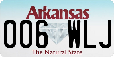 AR license plate 006WLJ