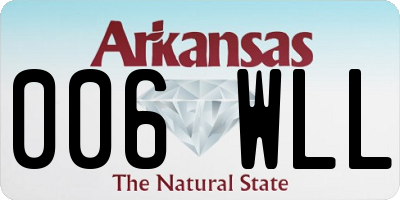 AR license plate 006WLL