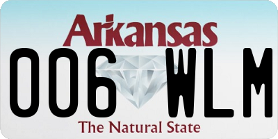 AR license plate 006WLM