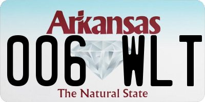AR license plate 006WLT