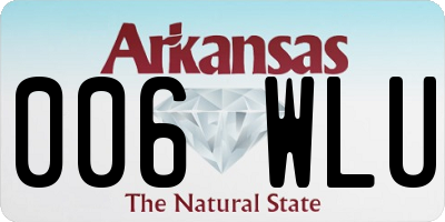 AR license plate 006WLU
