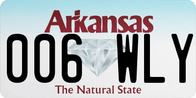 AR license plate 006WLY