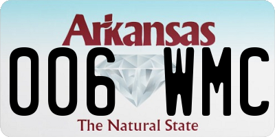 AR license plate 006WMC