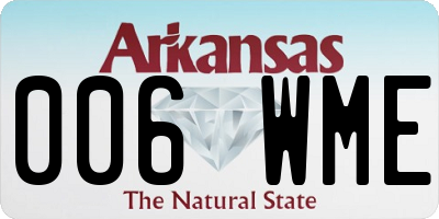 AR license plate 006WME