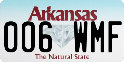 AR license plate 006WMF