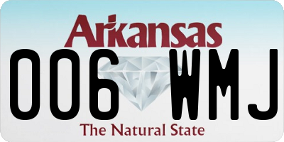 AR license plate 006WMJ