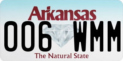 AR license plate 006WMM