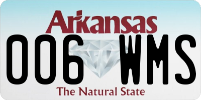 AR license plate 006WMS