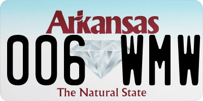 AR license plate 006WMW