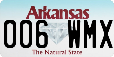 AR license plate 006WMX