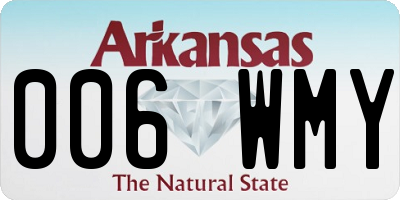 AR license plate 006WMY