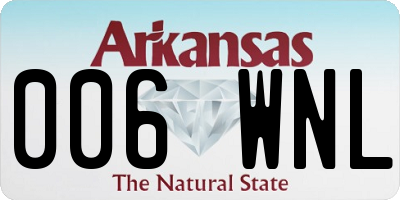 AR license plate 006WNL