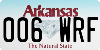 AR license plate 006WRF