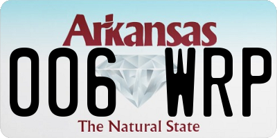 AR license plate 006WRP