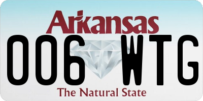 AR license plate 006WTG