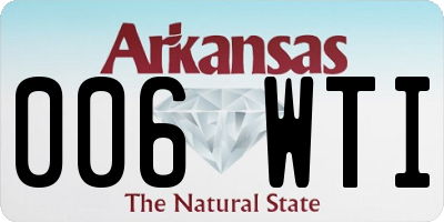 AR license plate 006WTI