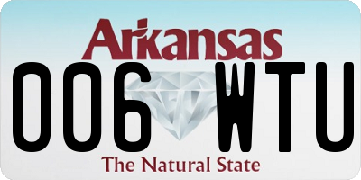 AR license plate 006WTU