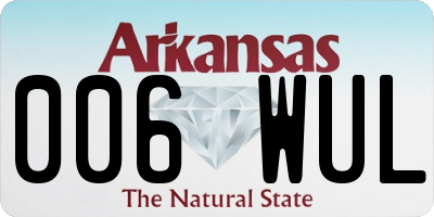 AR license plate 006WUL