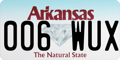 AR license plate 006WUX