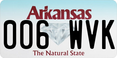 AR license plate 006WVK