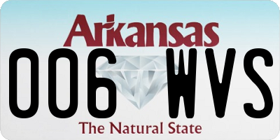 AR license plate 006WVS