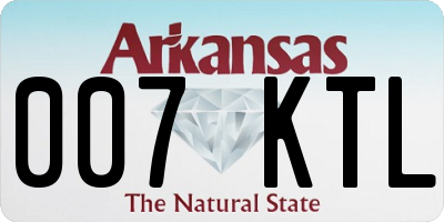 AR license plate 007KTL