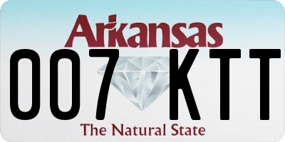 AR license plate 007KTT