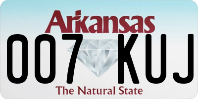 AR license plate 007KUJ