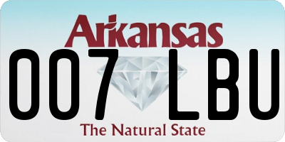 AR license plate 007LBU