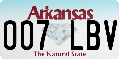 AR license plate 007LBV