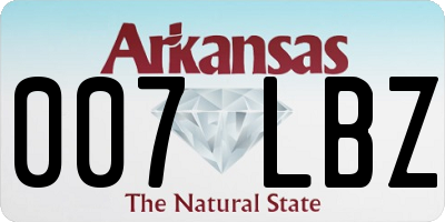 AR license plate 007LBZ