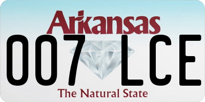 AR license plate 007LCE