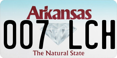 AR license plate 007LCH