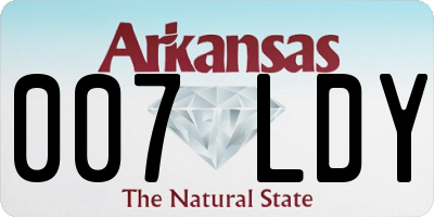 AR license plate 007LDY