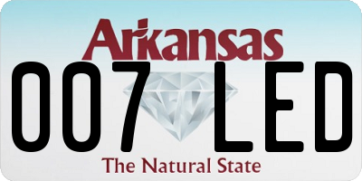 AR license plate 007LED