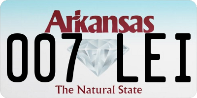 AR license plate 007LEI