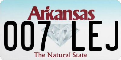 AR license plate 007LEJ