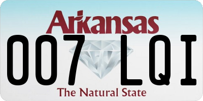 AR license plate 007LQI